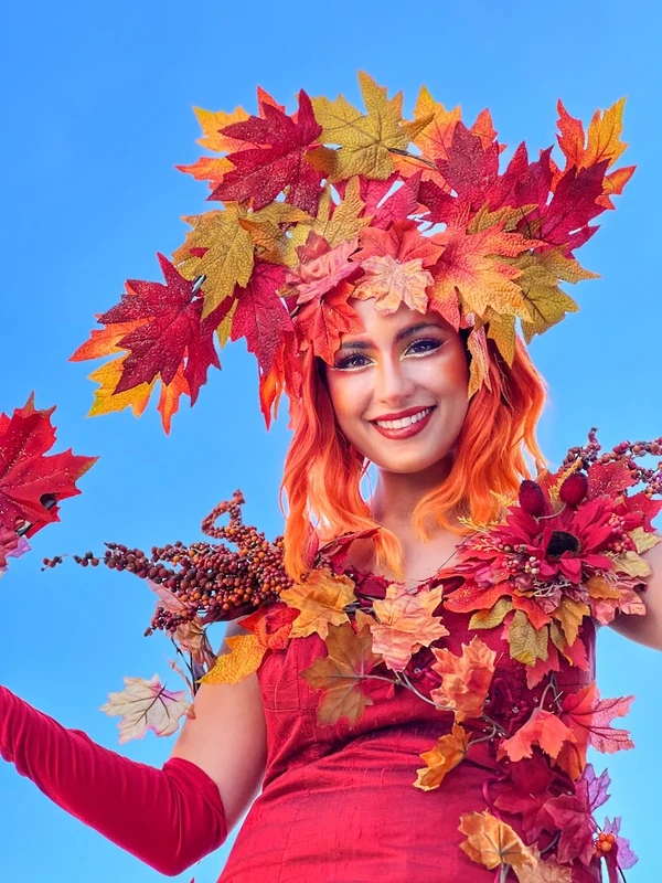 Miss Autumn Leaves - Stiltwalker - Autumn theme - image 5