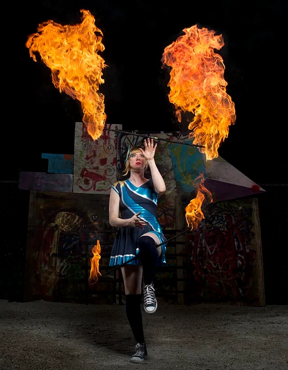 Bex in Motion Family Show - Fire Performer - Festival theme