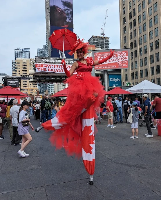 Canada Crimson Stiltwalkers - Stiltwalker - Canadiana theme - image 2