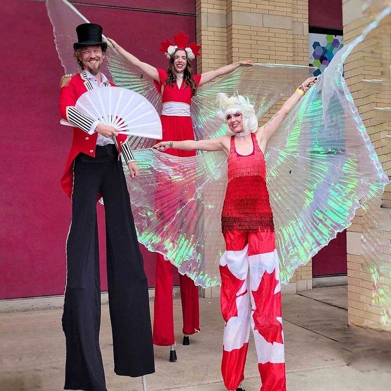 Canada Crimson Stiltwalkers - Stiltwalker - Canadiana theme - image 6