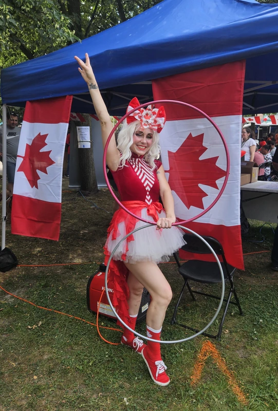 Hoopflow Canada Girls - Flow Artist / Hula Hooper - Canadiana theme - image 5