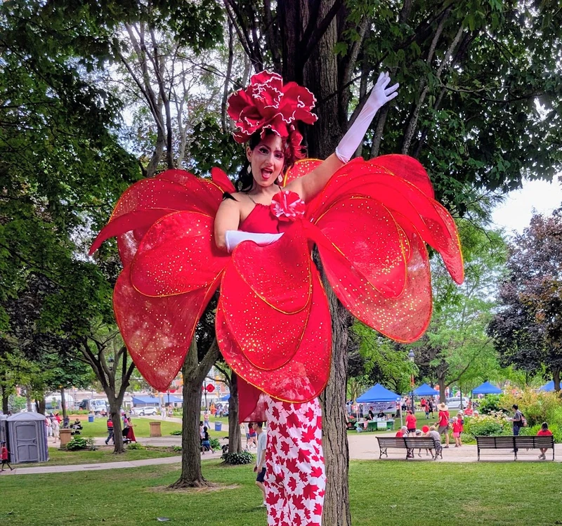 Cardinal Flowers - Stilt Walker - Duos theme - image 4