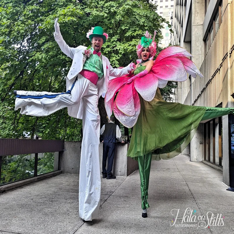 Flower Girls on Stilts - Stiltwalker - Duos theme - image 7