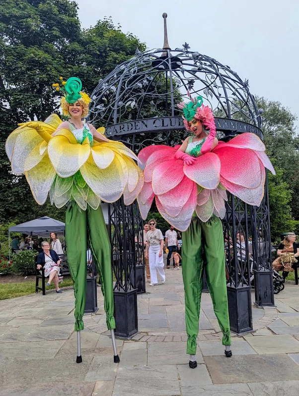 Flower Girls on Stilts