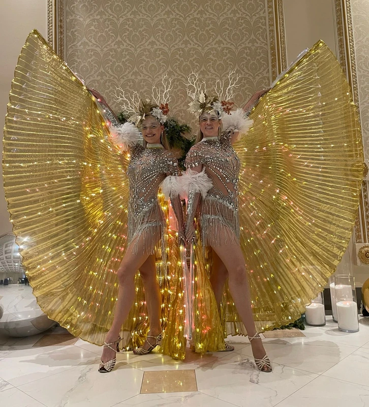 Flying Frosted Fawns - Roamer / Dancer  - Winter theme performer