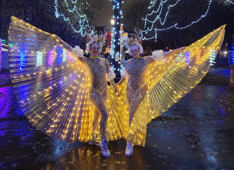 Flying Frosted Fawns - Roamer / Dancer  - Winter theme - image 3 performer