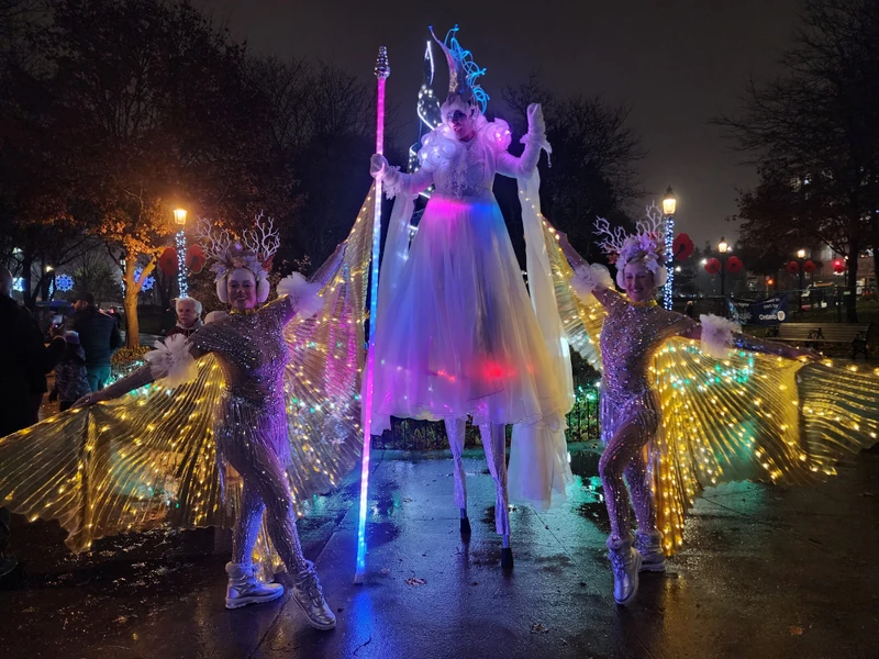 Flying Frosted Fawns - Roamer / Dancer  - Winter theme - image 4 performer