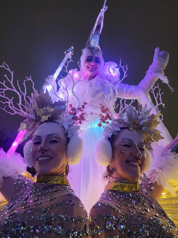 Flying Frosted Fawns - Roamer / Dancer  - Winter theme - image 5 performer