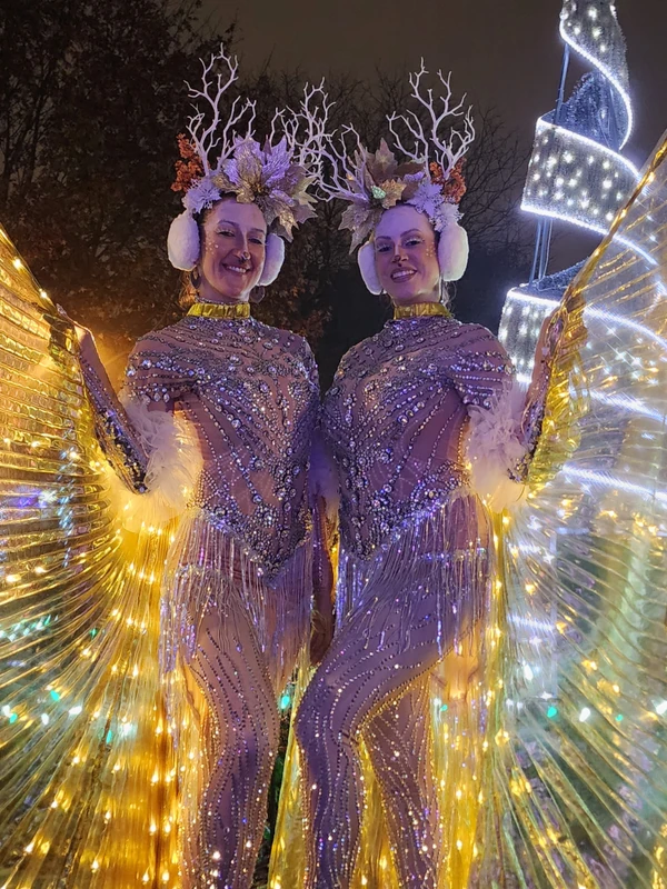 Flying Frosted Fawns - Roamer / Dancer  - Winter theme - image 6 performer