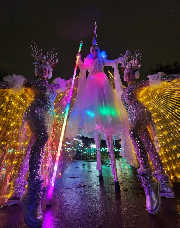 Flying Frosted Fawns - Roamer / Dancer  - Winter theme - image 7 performer