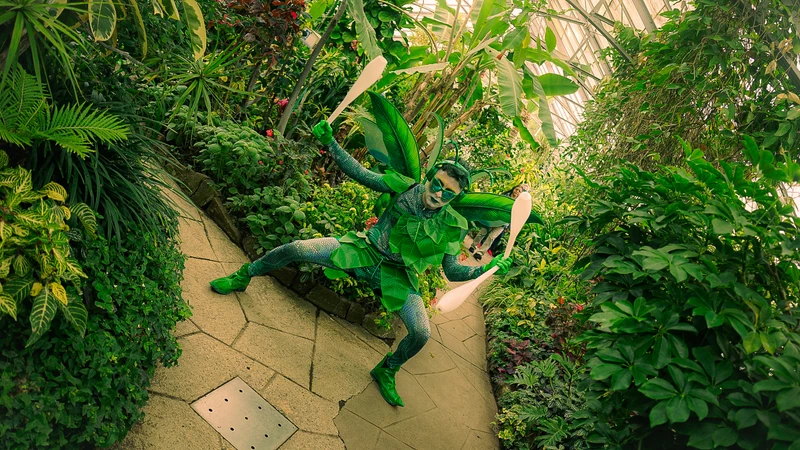 Grasshopper - Juggler - Garden theme performer