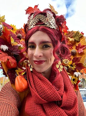 Harvest Queen - Stiltwalker - Autumn theme - image 3