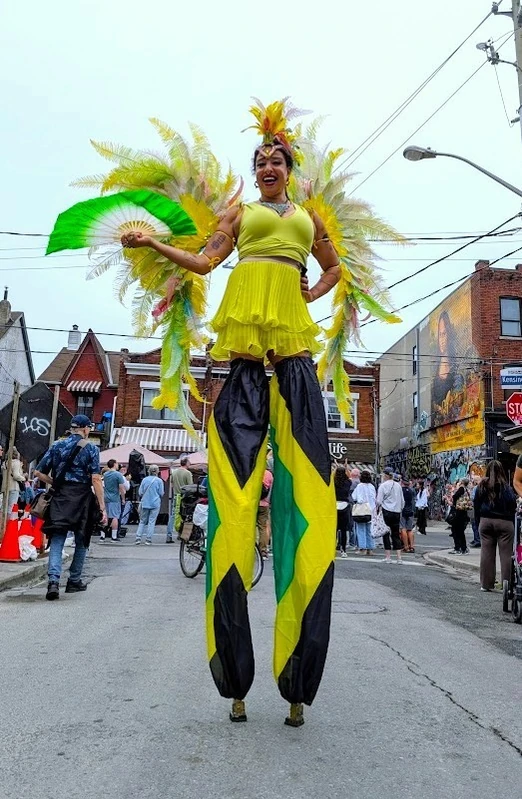 Jamaican Gyal - Stilt Walker - Cultural theme