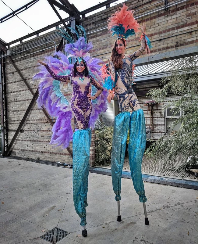 Mardis Gras Carnival Feathers - Stiltwalker - Feathers theme - image 10