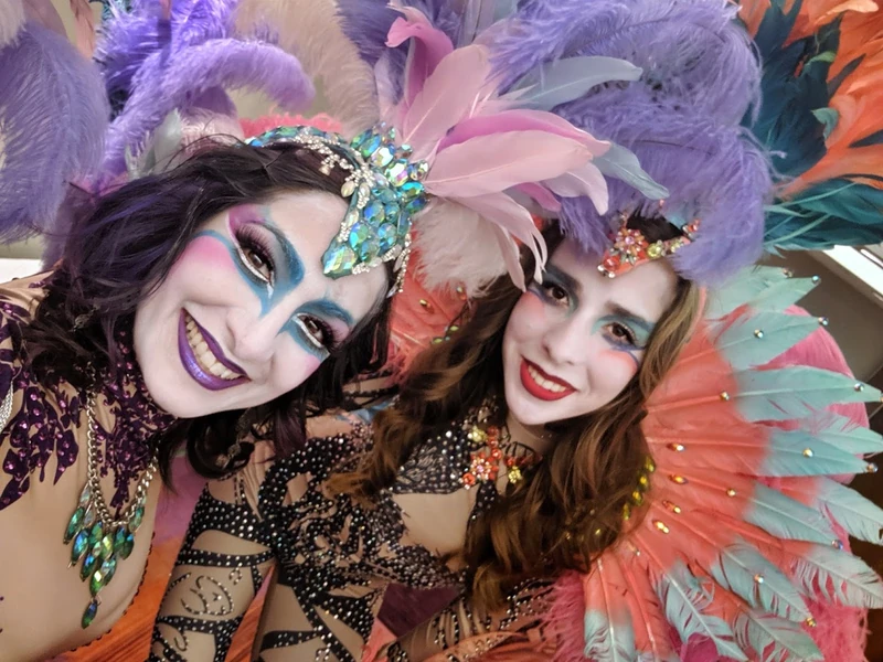 Mardis Gras Carnival Feathers - Stiltwalker - Feathers theme - image 12