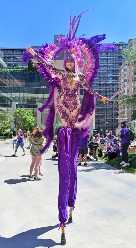 Mardis Gras Carnival Feathers - Stiltwalker - Feathers theme - image 6