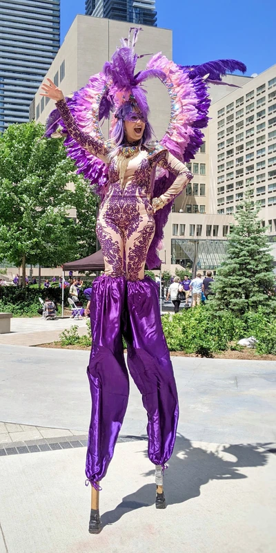 Mardis Gras Carnival Feathers - Stiltwalker - Feathers theme - image 14