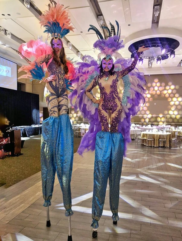 Mardis Gras Carnival Feathers - Stiltwalker - Feathers theme - image 5