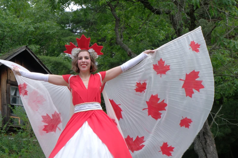 Miss Maple on Stilts - Stiltwalker - Canadiana theme - image 3