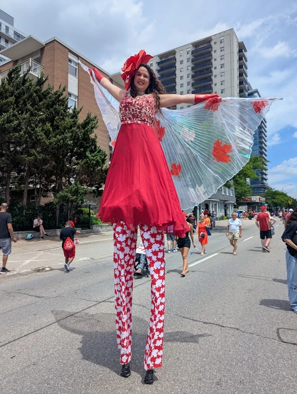 Miss Maple on Stilts - Stiltwalker - Canadiana theme - image 7