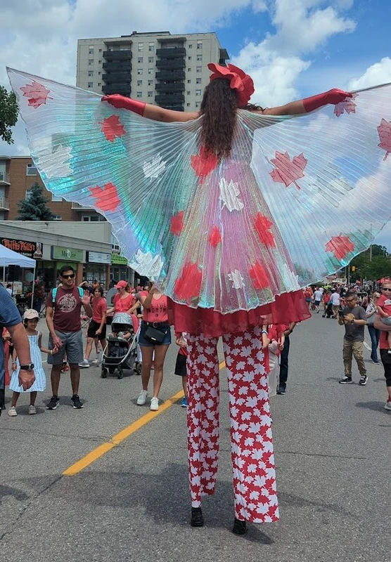 Miss Maple on Stilts - Stiltwalker - Canadiana theme - image 8