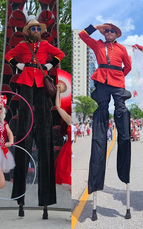 Mounties on Stilts - Main Image