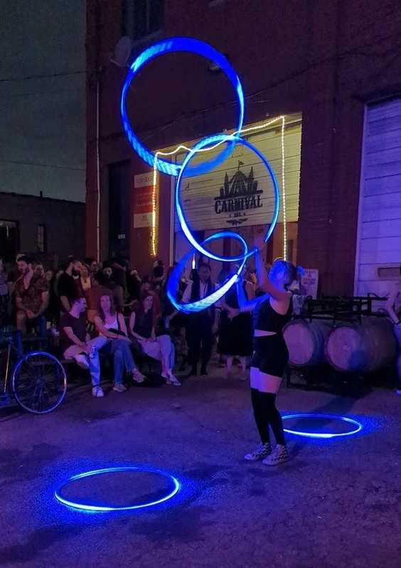 Multi-Hoop Glow Show - Flow Artist / Hula Hooper - LED Lights theme - image 5