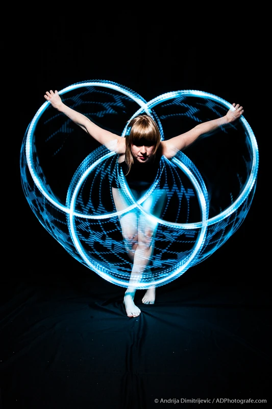 Multi-Hoop Glow Show - Flow Artist / Hula Hooper - LED Lights theme - image 3