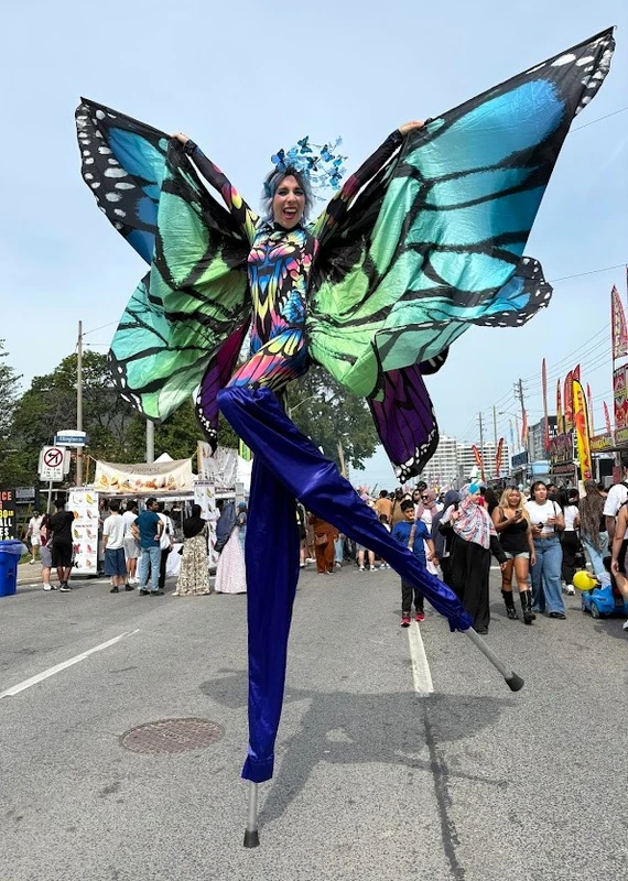Periwinkle Papillon - Stilt Walker - Animalia theme - image 5