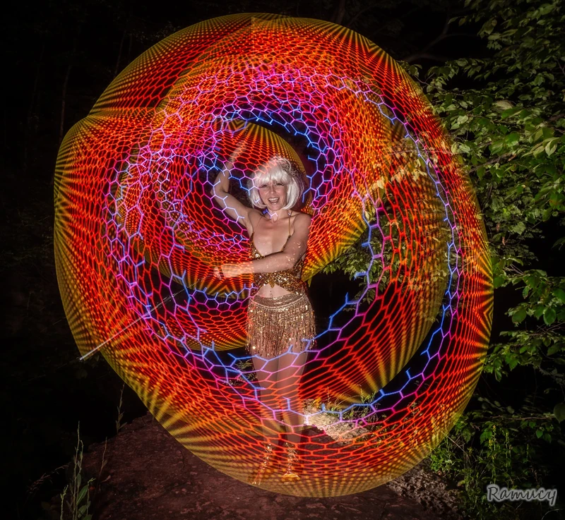 LED Pixel Poi - Flow Artist / Hula Hooper - Festival theme - image 11