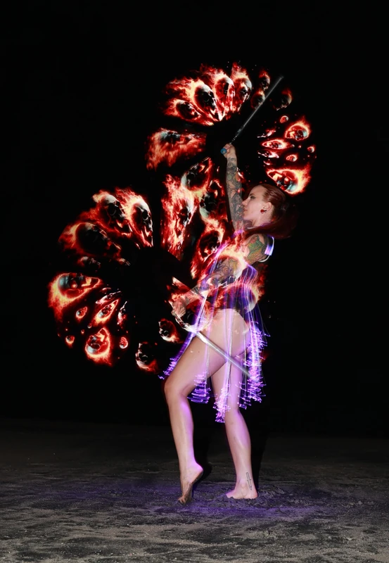 LED Pixel Poi - Flow Artist / Hula Hooper - Festival theme - image 14