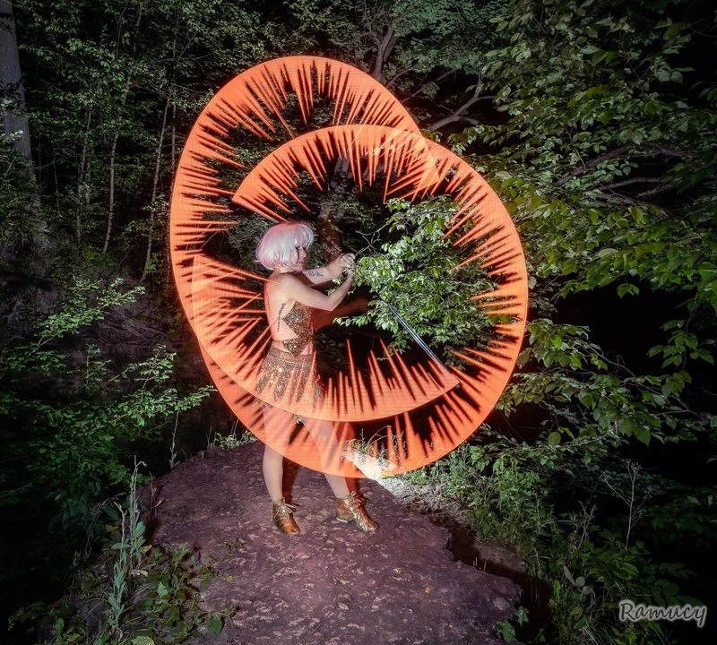 LED Pixel Poi - Flow Artist / Hula Hooper - Festival theme - image 5