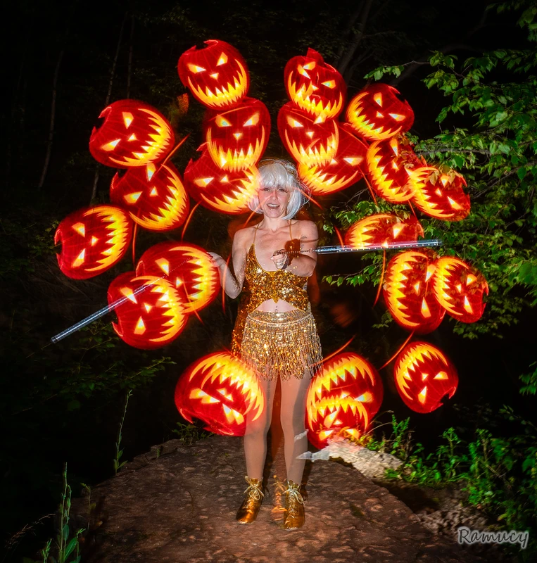 LED Pixel Poi - Flow Artist / Hula Hooper - Festival theme - image 9