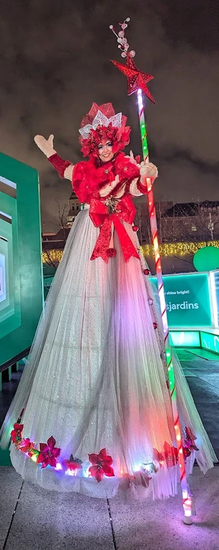 Poinsettia Princess - Stiltwalker - Christmas theme - image 10