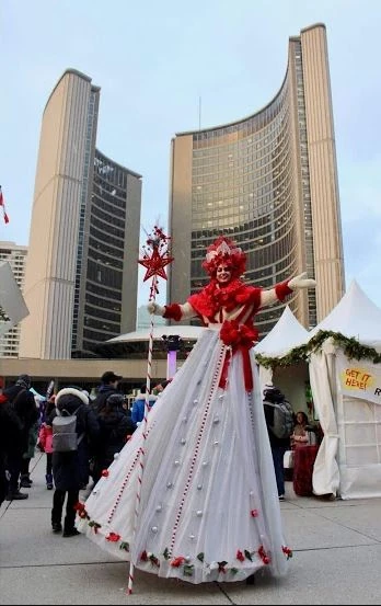 Poinsettia Princess - Stiltwalker - Christmas theme - image 19