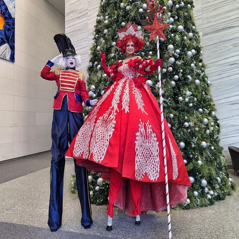 Poinsettia Princess - Stiltwalker - Christmas theme - image 3