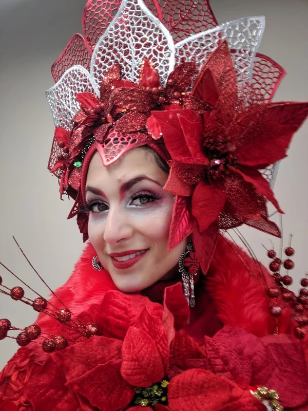 Poinsettia Princess - Stiltwalker - Christmas theme - image 8