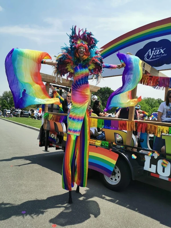 Rainbow Stiltwalkers - Stiltwalker - Feathers theme - image 40