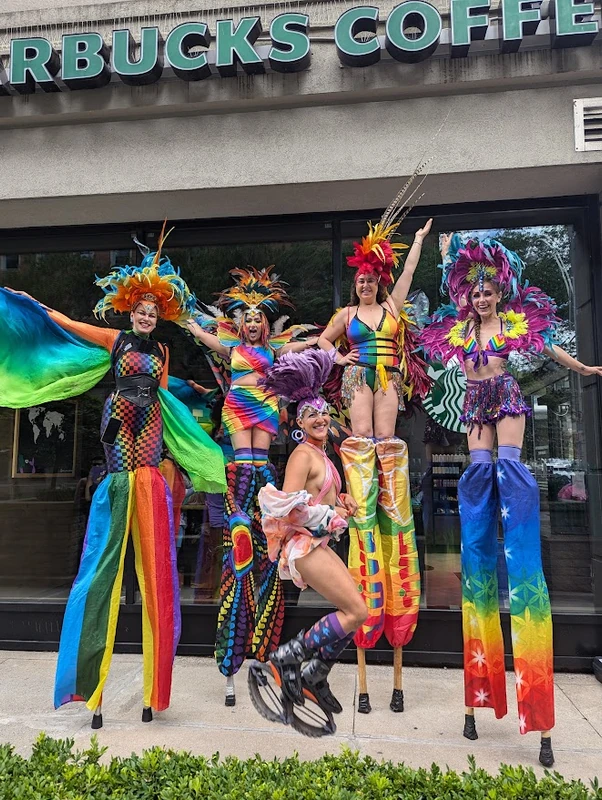 Rainbow Stiltwalkers - Stiltwalker - Feathers theme - image 15