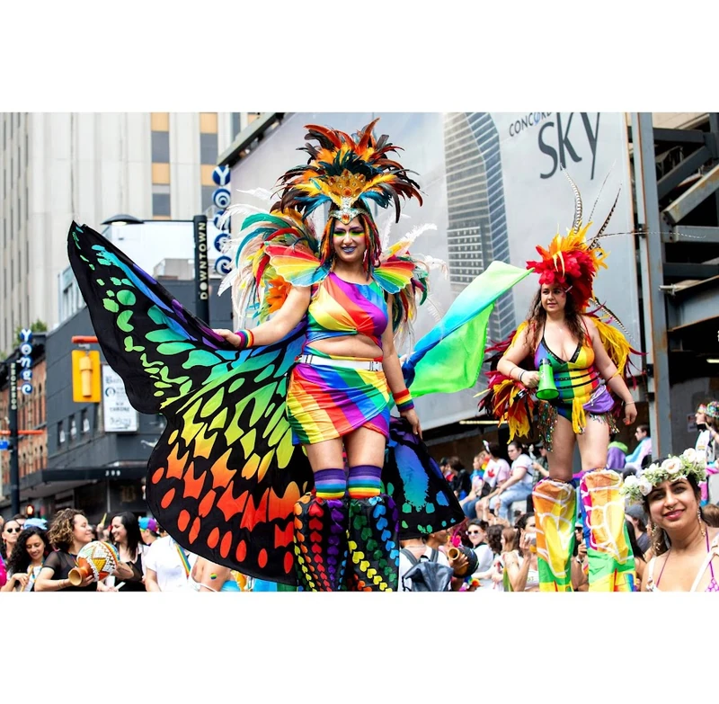 Rainbow Stiltwalkers - Stiltwalker - Feathers theme - image 17