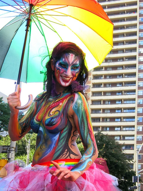 Rainbow Stiltwalkers - Stiltwalker - Feathers theme - image 35