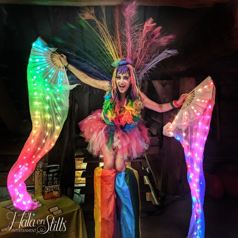 Rainbow Stiltwalkers - Stiltwalker - Feathers theme - image 8