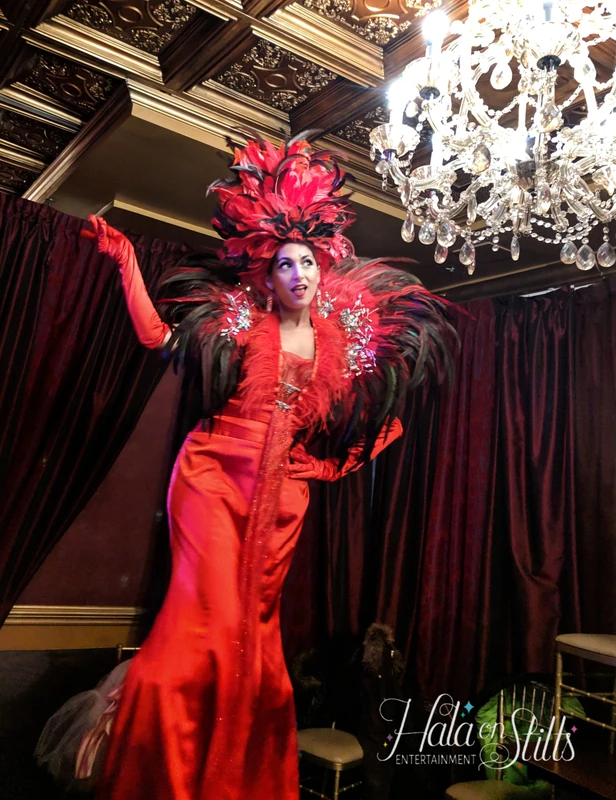 Red Carpet Gala - Stiltwalker - Feathers theme - image 6