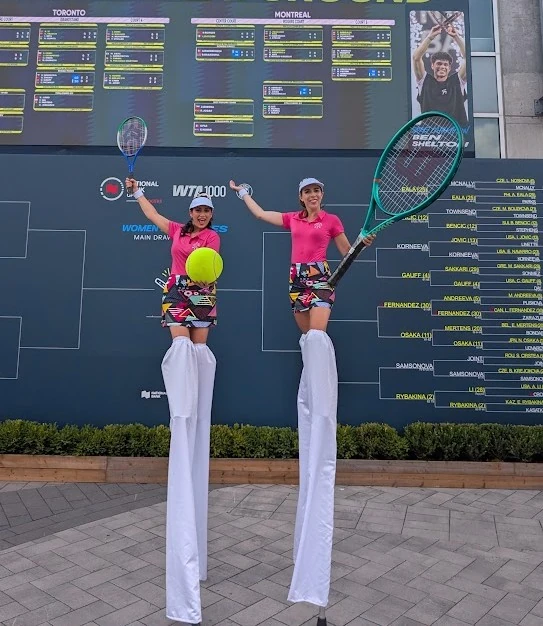 Retro Tennis Babes - Stilt Walker - Duos theme - image 5