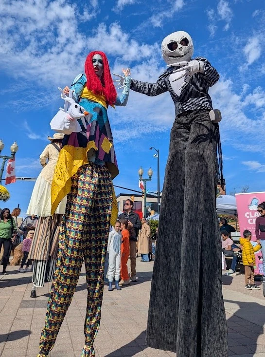 Sally and Jack Skellington