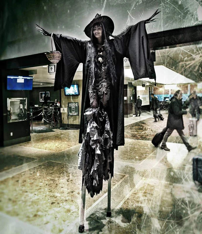 Scary Witch - Stiltwalker - Scary theme - image 3