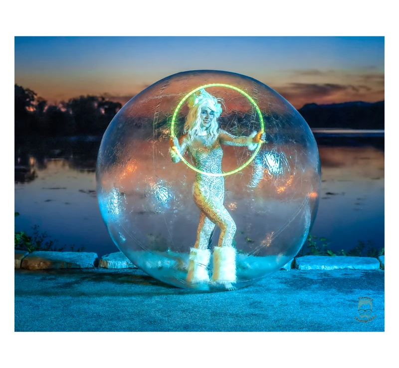 Snow Globe - Flow Artist / Hula Hooper - Elegant theme - image 4