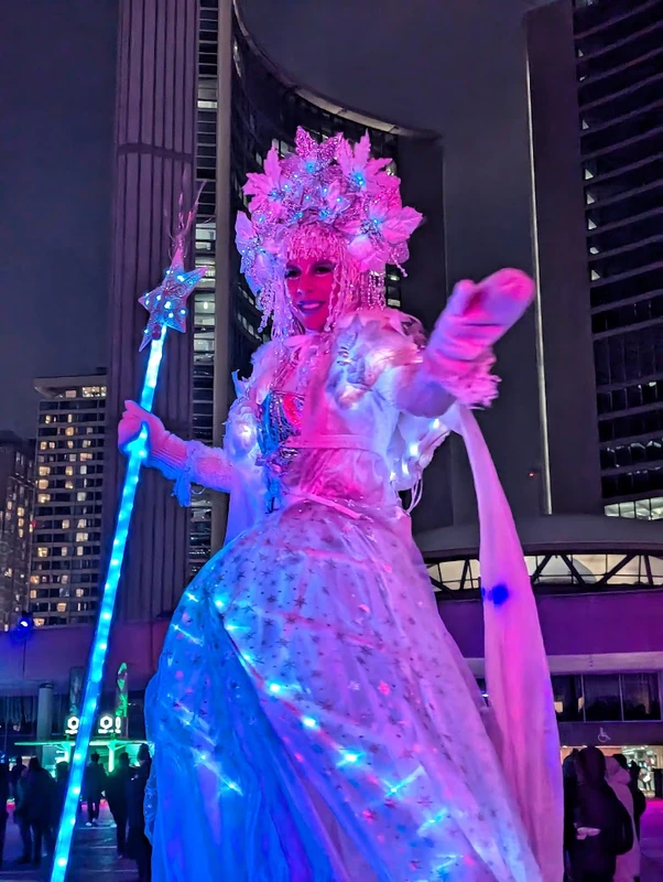 Sparkle Snow Queen - Stiltwalker - Winter theme - image 9