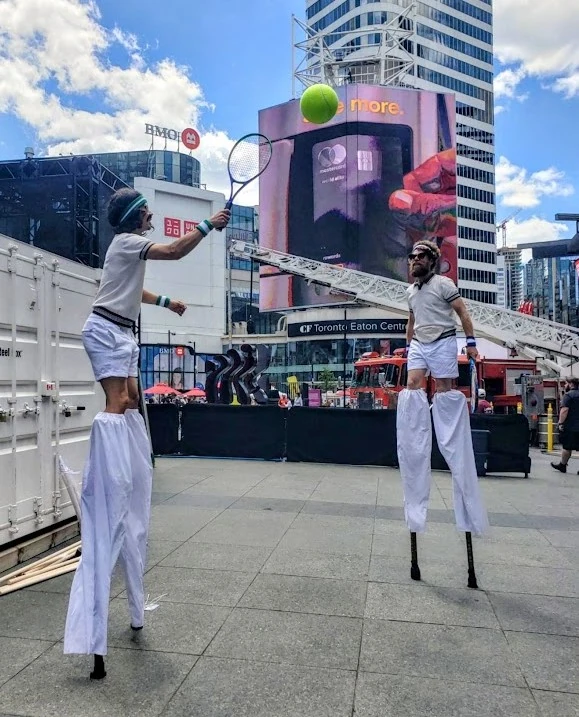 Retro Tennis Champs - Stilt Walker - Duos theme - image 5