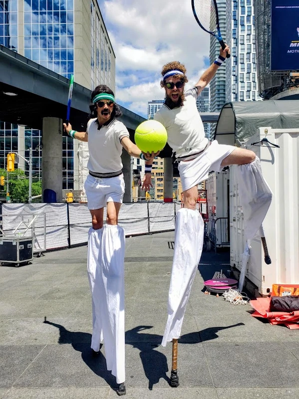 Retro Tennis Champs - Stilt Walker - Duos theme - image 6
